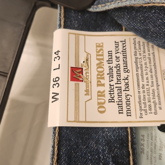 MEMBERS MARK mens carpenter jeans 36x34 - Picture 3 of 6